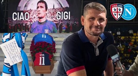 GIGI RIVA: sentite il figlio su CAGLIARI-NAPOLI e la sorpresa &#39;napoletana&#39; sulla tomba 