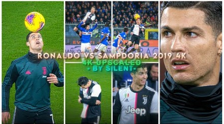 Ronaldo vs Sampdoria 2019 4K ● Rare Clips ● Scenepack ● Upscale ● [ TOPAZ ]