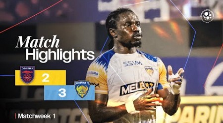 Match Highlights | Odisha FC 2-3 Chennaiyin FC | MW 1 | ISL 2024-25