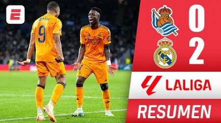 REAL MADRID sacó un complicado triunfo ante REAL SOCIEDAD con goles de VINICIUS y MBAPPÉ | La Liga