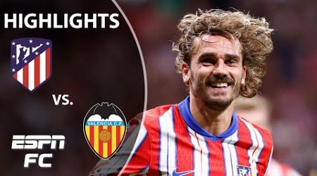 Gallagher &amp; Alvarez&#39;s 1st Atletico goals! Atletico Madrid vs. Valencia | LALIGA HIGHLIGHTS | ESPN FC