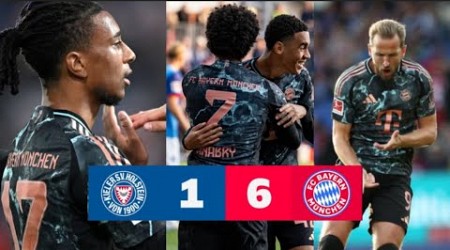 Holstein Kiel gegen Bayern München 1-6 &amp; Alle Tore Highlights &amp; Harry Kane , Jamal Musiala Tore