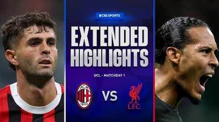 AC Milan vs. Liverpool: Extended Highlights | UCL League Phase MD 1 | CBS Sports Golazo