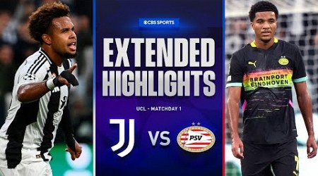 Juventus vs. PSV: Extended Highlights | UCL League Phase MD 1 | CBS Sports Golazo