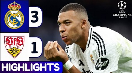 Real Madrid vs Stuttgart (3-1) | Highlights &amp; Goals | UEFA Champions League 24/25