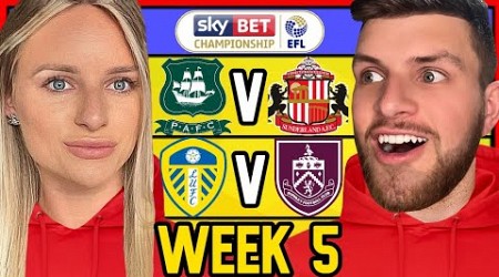 CHAMPIONSHIP PREDICTIONS WEEK 5