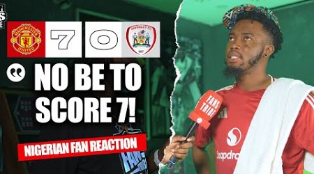 MANCHESTER UNITED 7-O BARNSLEY ( Kurotams -NIGERIAN FAN REACTION) EFL CUP - 24-25 HIGHLIGHTS