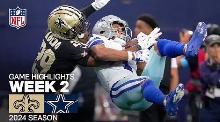 New Orleans Saints vs. Dallas Cowboys | 2024 Week 2 Game Highlights