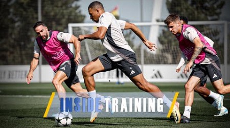 Last training session before the Stuttgart game! | Real Madrid City