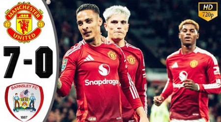 Manchester United vs Barnsley 7-0 Highlights &amp; All Goals 2024 HD