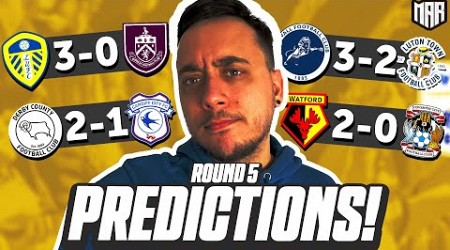 HUGE AWAY GAMES FOR LUTON, CARDIFF &amp; COVENTRY! | Championship Predictions - Round 5