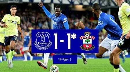 EVERTON 1-1 SOUTHAMPTON (5-6 ON PENALTIES) | Carabao Cup highlights