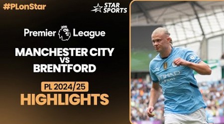 Erling Haaland powers Manchester City to victory! | #MCIBRE #PremierLeague 2024/25 Highlights