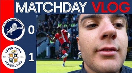 MILLWALL V LUTON TOWN VLOG! ( HORRENDOUS REF )