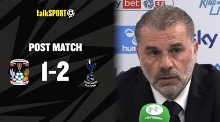 Ange Postecoglou REACTS As Spurs EDGE Past Coventry 2-1 With Last-Minute Win In The Carabao Cup! 