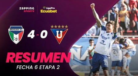 Imbabura SC 4 - 0 Liga De Quito / Resumen Fecha 6 / 2da Etapa / LigaPro Ecuabet