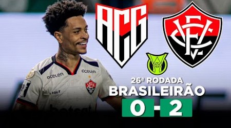 VITÓRIA BATE O ATLÉTICO FORA DE CASA E RESPIRA NO BRASILEIRÃO! ATLÉTICO-GO 0 x 2 VITÓRIA | Narração