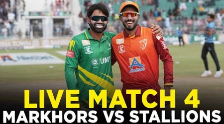 Live | UMT Markhors vs Allied Bank Stallions | Match 4 | Bahria Town Champions Cup 2024 | M9A1K