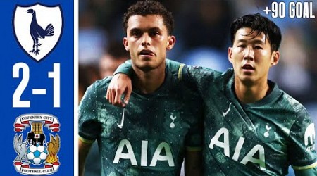 Coventry vs Tottenham 1-2 - All Goals &amp; Highlights - EFL Cup 2024