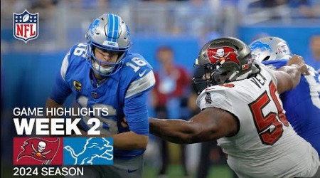 Tampa Bay Buccaneers vs. Detroit Lions | 2024 Week 2 Game Highlights