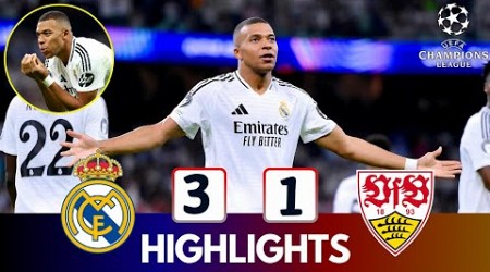 Real Madrid vs Stuttgart (3-1) | All Goals &amp; Extended Highlights | UEFA Champions League 24/25