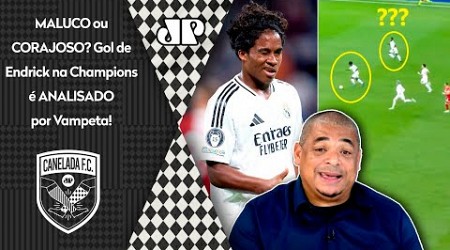 &quot;É CERTEZA!! SABE no que o Endrick PENSOU ali pra CHUTAR e FAZER o GOL?&quot; Vampeta FALA do Real Madrid