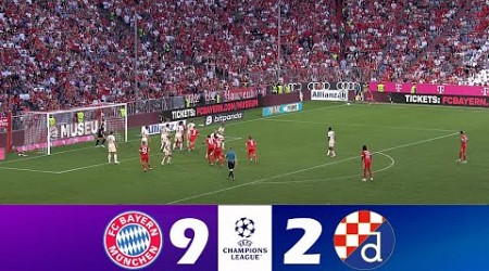 Bayern Munich vs Dinamo Zagreb 9-2 | 2024 Champions League | Match Highlights