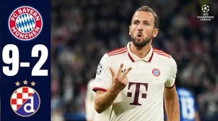 Bayern Munich - Dinamo Zagreb 9-2 Highlights UEFA Champions League 2024-25, bayern vs dinamo zagreb