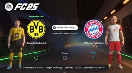 EA Sports FC 25 - Bayern Munich vs Dortmund | GAMEPLAY (PS5, Xbox Series X)