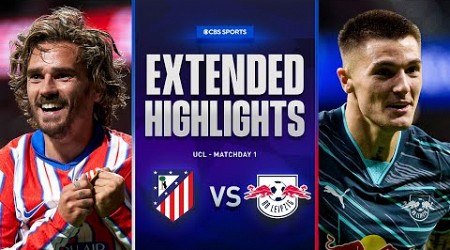 Atlético Madrid vs. RB Leipzig: Extended Highlights | UCL League Phase MD 1 | CBS Sports Golazo