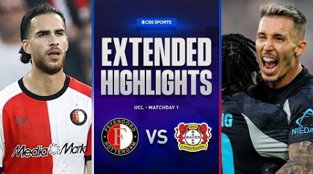 Feyenoord vs. Bayer Leverkusen: Extended Highlights | UCL League Phase MD 1 | CBS Sports Golazo