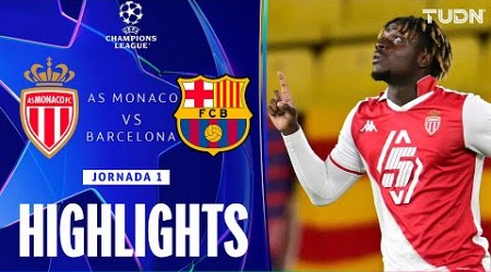 HIGHLIGHTS - Monaco vs Barcelona | UEFA Champions League 2024 | TUDN