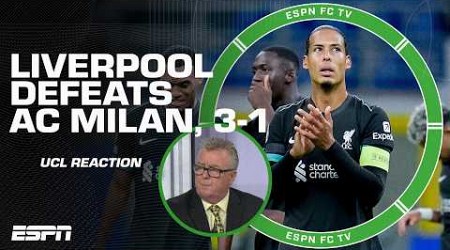 ‘TOTALLY DOMINATING’ ⚽ Steve Nicol reacts to Liverpool’s UCL win vs. AC Milan | ESPN FC