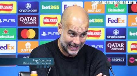 Pep Guardiola answers questions about Inter Milan in Italian