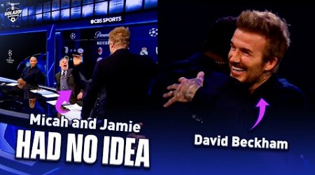 David Beckham SURPRISES Thierry Henry, Jamie Carragher &amp; Micah Richards! | UCL Today | CBS Sports