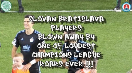 Players Blown Away by One of Loudest Champions League Roars Ever - Celtic 5 - Slovan Bratislava 1