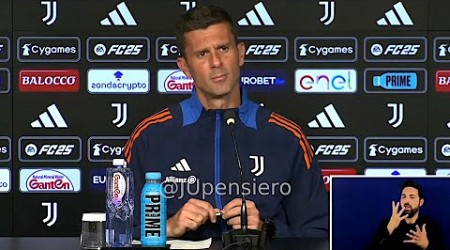 Conferenza stampa THIAGO MOTTA pre Juve-Napoli: &quot;Gatti ok, su questi foglietti, Conte e De Rossi...&quot;