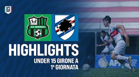 Highlights Sassuolo-Sampdoria U15 A-B, 1ª giornata stagione 2024-25