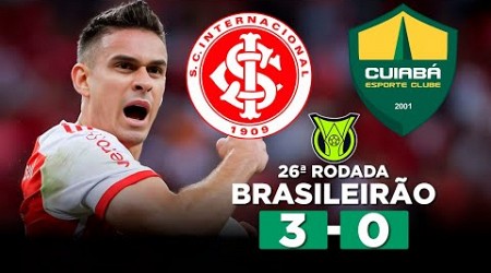 INTER VENCE O CUIABÁ E CHEGA AO QUINTO JOGO SEM PERDER! INTERNACIONAL 3 x 0 CUIABÁ | Narração