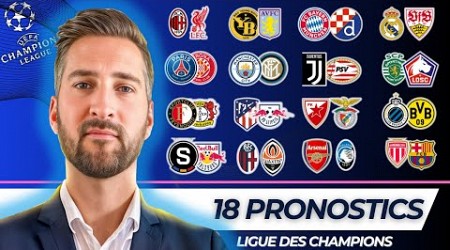 Pronostic Foot LIGUE DES CHAMPIONS : Mes 18 PRONOSTICS ( Ligue des Champions )