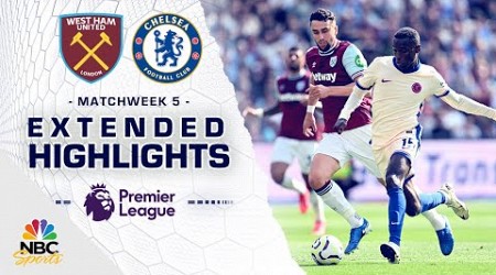 West Ham United v. Chelsea | PREMIER LEAGUE HIGHLIGHTS | 9/21/2024 | NBC Sports