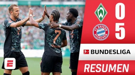 BAYERN MUNICH aplastó al WERDER BREMEN 5-0 y sigue con paso perfecto. Doblete de Kane | Bundesliga