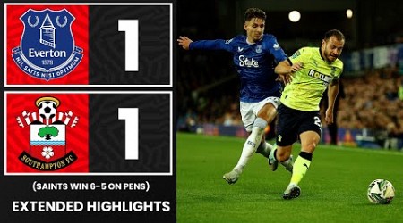 EXTENDED HIGHLIGHTS: Everton 1-1 Southampton (5-6 on pens) | Carabao Cup