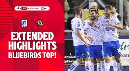 BLUEBIRDS TOP! | Barrow v Newport County extended highlights