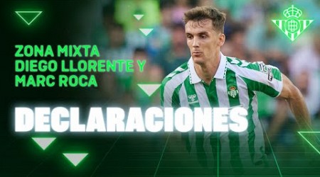 Zona Mixta de Diego Llorente y Marc Roca tras el #RealBetisLeganés 