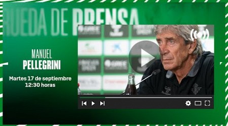 Rueda de prensa de Manuel Pellegrini previa al #RealBetisGetafe ⚽