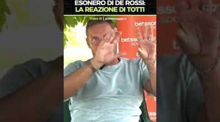 TOTTI SULL&#39;ESONERO DI DE ROSSI #roma #asroma #calcio #seriea