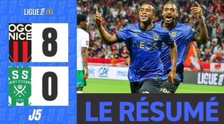 Nice Saint Etienne | 8-0 | Le Résumé | Ligue 1 2024-25 | nice st etienne