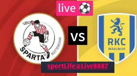 RKC Waalwijk vs Sparta Rotterdam Nederland Eredivisie live vandaag voetbalwedstrijd live