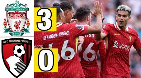 Liverpool vs Bournemouth (3-0) | All Goals &amp; Extended Highlights | Premier League 2024/25